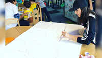 Now, Sunny Leone turns painter 