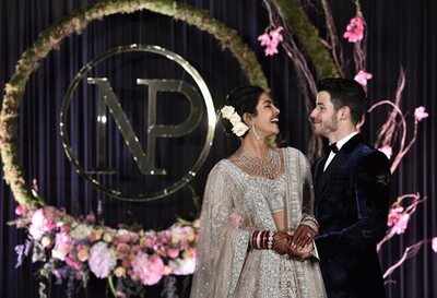 In pics: Priyanka Chopra dazzles in red for reception after Hindu wedding