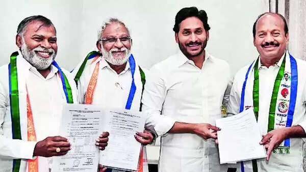 YSRCP nominees Subbareddy, Baburao and Raghunath Reddy elected to Rajya Sabha