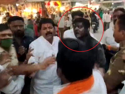 Watch: Criticism of CM Thackeray sees BJP leader's face blackened in Solapur, 17 arrested
