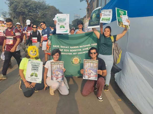 At Tata Mumbai Marathon, runners turn the spotlight on strays and the city’s green lung