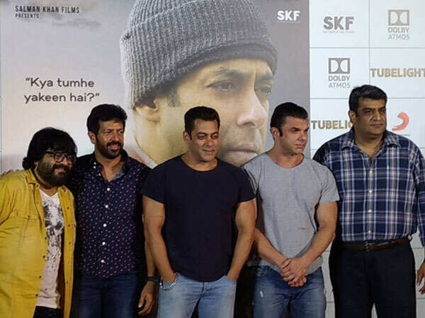Salman Khan, Kabir Khan, Pritam and Sohail Khan launch the trailer of ‘Tubelight’