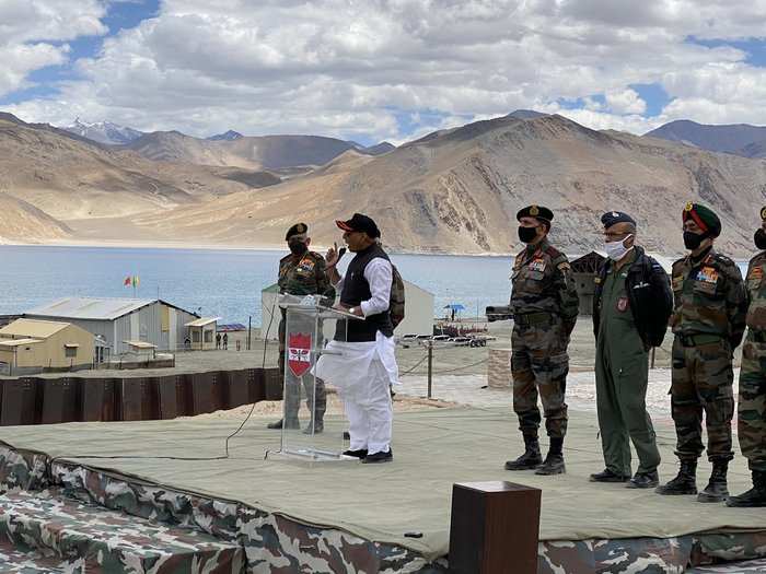 India China News Live: Rajnath Singh, CDS Rawat, Army Chief In Leh To ...