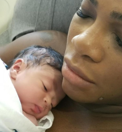Serena Williams shares first photos of daughter Alexis Olympia