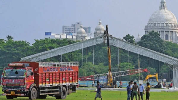 50k seats, 10k invites, 20 gates: Brigade gears up for Bengal’s 1st BJP CM’s oath