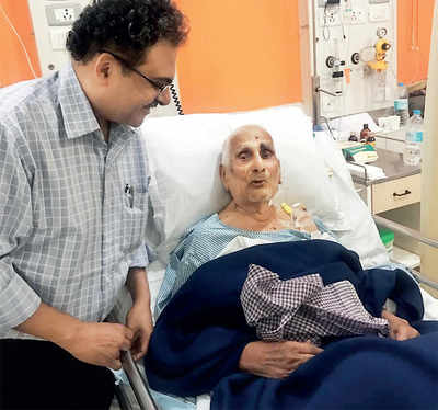A hip replacement surgery in a city hospital had former school teacher RS Iyengar fit enough to celebrate his turning 101