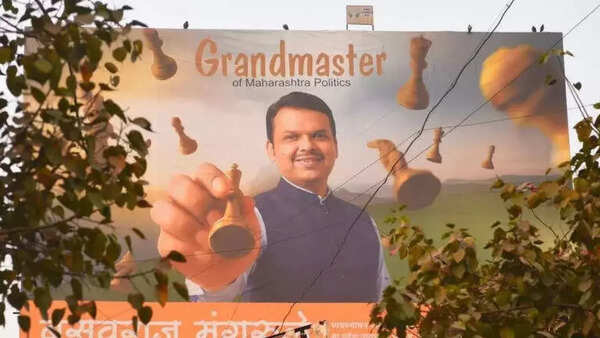 ‘Grand master’ banners hail CM Devendra Fadnavis after BJP’s record 57 corporators in Chhatrapati Sambhajinagar