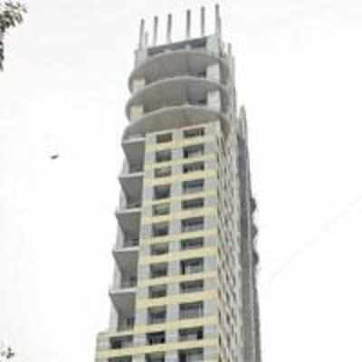 Walkeshwar's tallest building slips up?