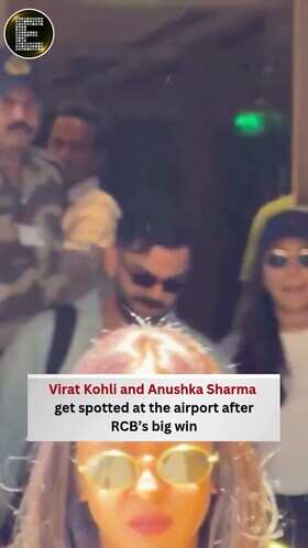 Kohli & Anushka Spotted at Mumbai Airport After RCB Win