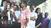 Lok Sabha polls: Kamal Haasan, daughter Shruti Haasan cast their votes in Chennai 