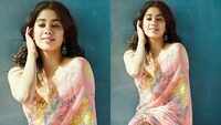 Janhvi Kapoor looks drop-dead gorgeous in this floral sari! 