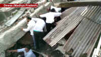 Two-storey building collapses in MP's Dewas 