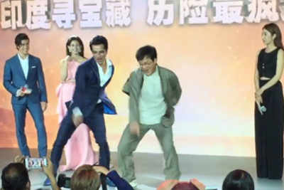 Jackie Chan grooves to Punjabi number!