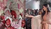 Katrina Kaif performs aarti at Salman Khan’s sister Arpita Khan’s Ganpati puja 