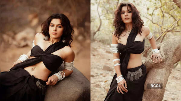 Her free-spirited look
