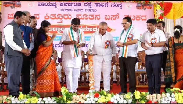 Transport minister inaugurates new bus depot in Kittur