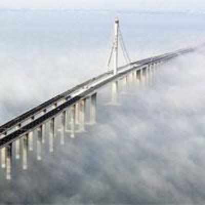 China sea link is 26 miles long