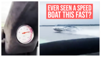 Watch this power boat touch unbelievable speeds over water 