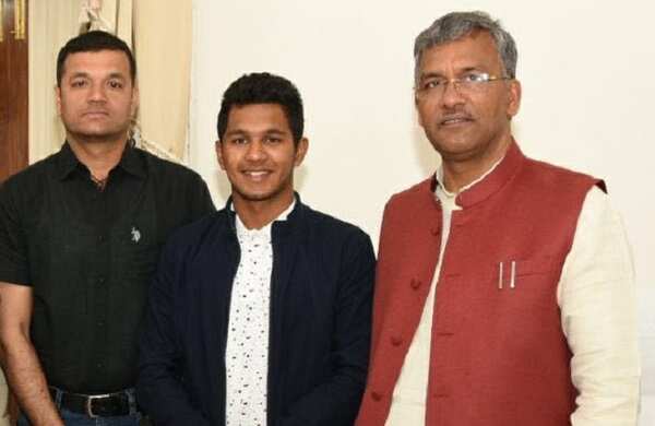 Uttarakhand CM honours Aryan Juyal, U-19 cricketer from the state