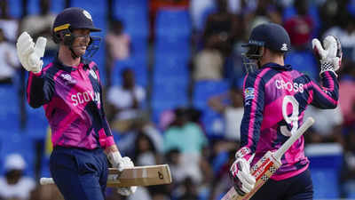 OMA vs SCOT, T20 World Cup 2024 Highlights: Scotland beat Oman by 7 wickets to stay unbeaten