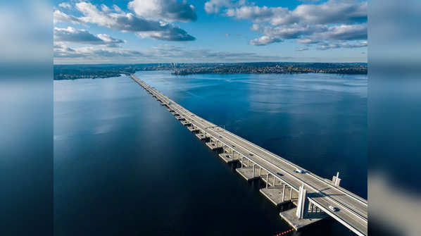 These bridges really float over water