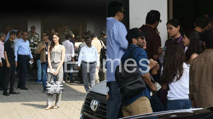 Aditya Roy Kapur, Ananya Panday spotted together at Kalina airport, along with Sara Ali Khan, Shraddha Kapoor and other celebs