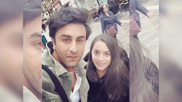 Ranbir Kapoor shares a selfie with a female fan in London