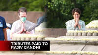 Sonia Gandhi, Priyanka Gandhi Vadra pay homage to former PM Rajiv Gandhi on his 31st death anniversary 