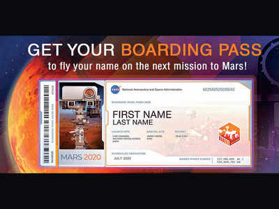 Now you can send your name on Mars trip