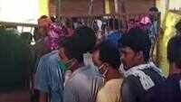 Social distancing norms went for toss outside liquor shops in Chhattisgarh 