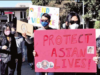 Hundreds in US take part in ‘Stop Asian Hate’ rally