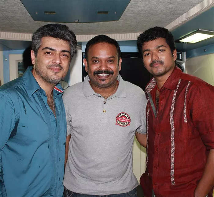 Venkat Prabhu shares a rare throwback picture with Vijay and Ajith ahead of 'GOAT' release 