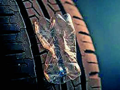 Bust Fake News With Bangalore Mirror: A plastic bottle on your tire ...