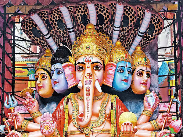 Iconic Kharaitabad Ganesha idol stands tall at 40-ft as festivities commence in the city