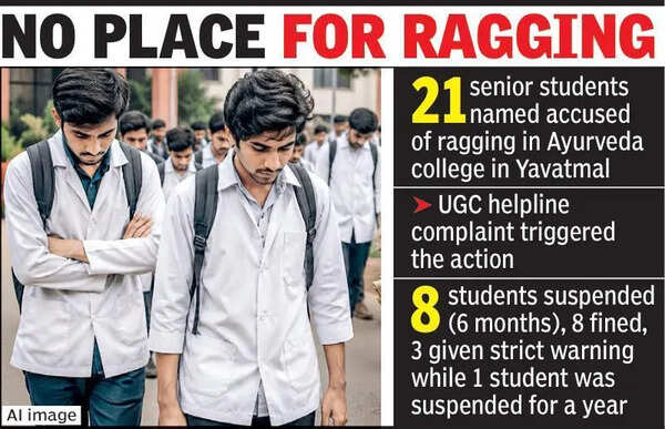 9 students suspended after ragging at Yavatmal college
