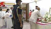 President Ram Nath Kovind pays last respects to former President Pranab Mukherjee 