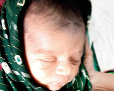 Abandoned baby girl found in cemetery