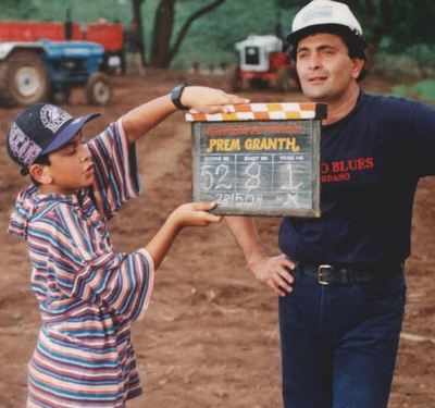 Throwback Monday: Neetu Kapoor shares Rishi Kapoor and Ranbir Kapoor’s picture from sets of Prem Granth