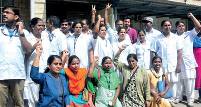 NIMHANS crisis worsens, nurses stage a walkout