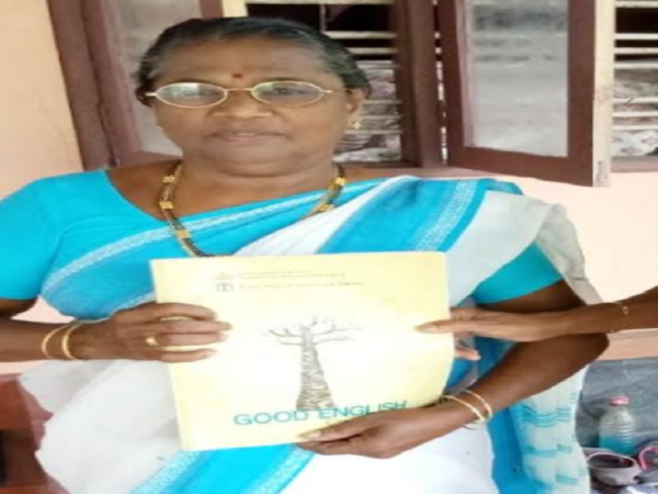 Elderly people of Alappuzha speak English due to language course of Kerala state literacy mission