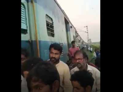 Visakha Express engine gets detached; runs without coaches in Visakhapatnam