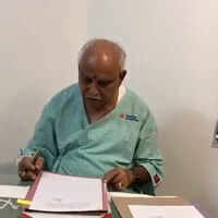 CM B S Yediyurappa continues to discharge his duties from hospital 
