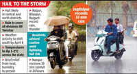 City wakes to showers and thunder; IMD issues warning for hail, lighting