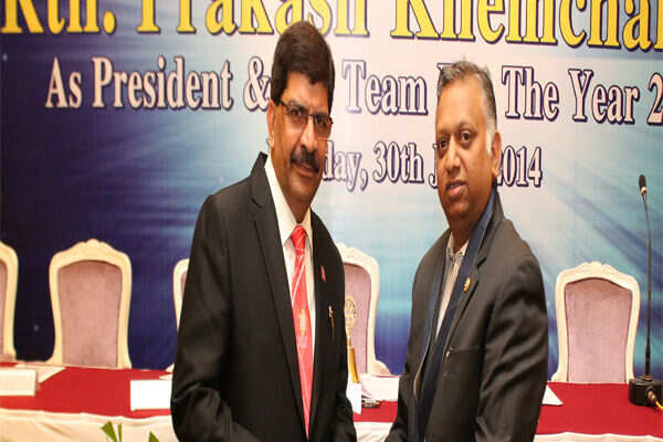 When the members of the RotaryClub of Nagpur North raised a toast to the new president at Hotel Centre Point
