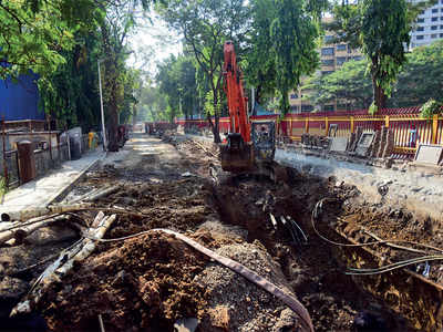 One of BMC’s best laid roads goes down the drain