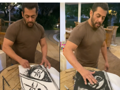 Watch: Salman Khan hums to Kaho Na Pyaar Hai as he sketches in his free time