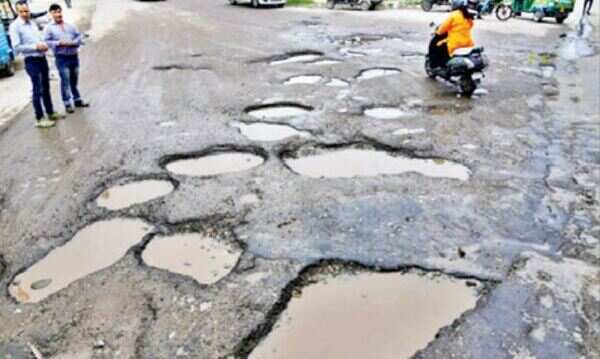 Potholes, torn asphalt haunt Zirakpur residents