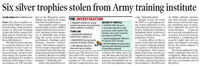Probe ordered into 6 trophies missing from Army instt