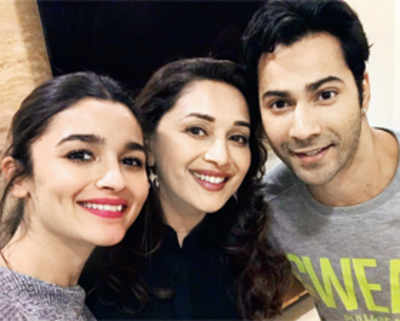 Alia Bhatt and Varun Dhawan get approval for  "Tamma Tamma" remake from Madhuri Dixit herself