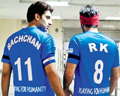 Bollywood plays footie